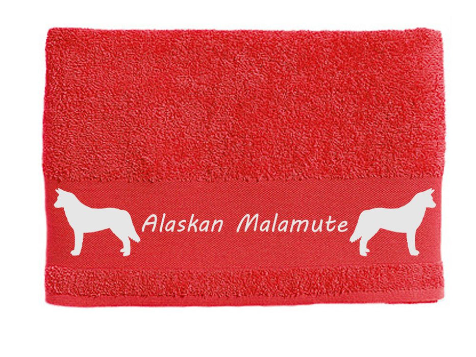 Handtuch: Alaskan Malamute-Tierisch-tolle Geschenke-Tierisch-tolle-Geschenke