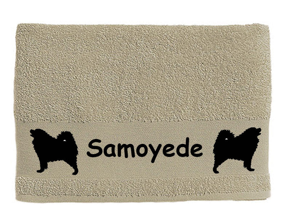 Handtuch: Samoyede - Samojede 1-Tierisch-tolle Geschenke-Tierisch-tolle-Geschenke