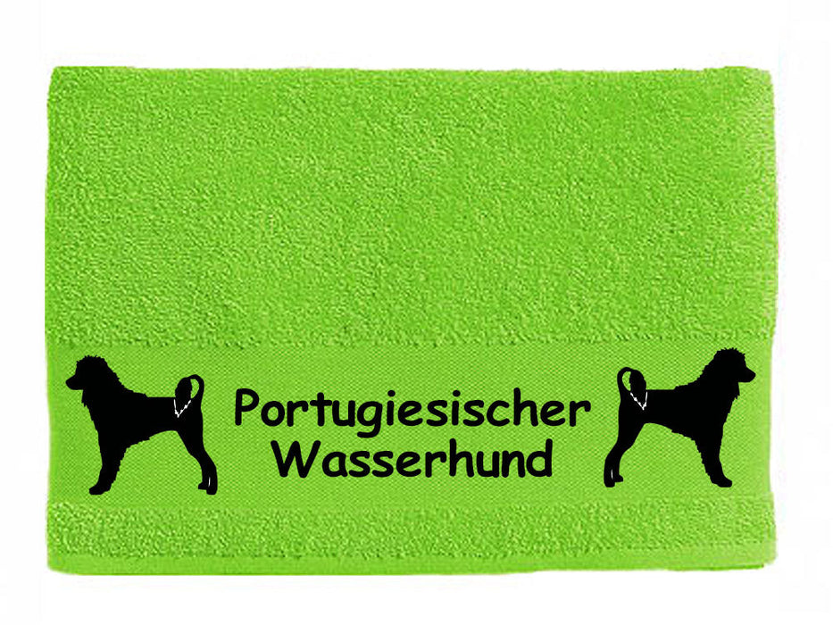 Handtuch: Portugiesischer Wasserhund-Tierisch-tolle Geschenke-Tierisch-tolle-Geschenke