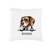 Beagle 2 - farbiger Hunderasse Kissenbezug-Tierisch-tolle Geschenke-Tierisch-tolle-Geschenke
