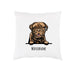 Bordeaux Dogge - farbiger Hunderasse Kissenbezug-Tierisch-tolle Geschenke-Tierisch-tolle-Geschenke