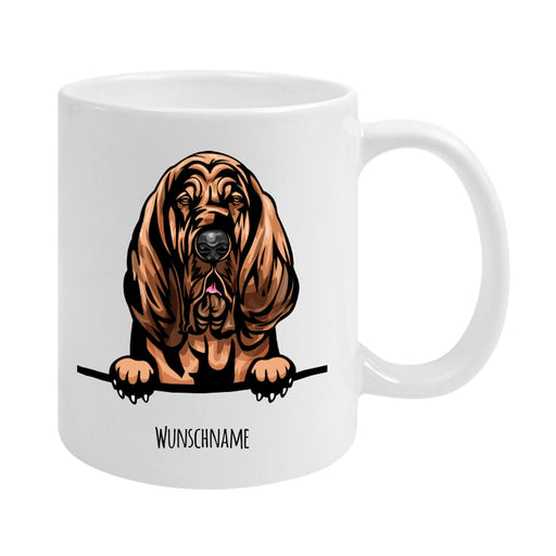 Bloodhound - farbige Hunderasse Tasse-Tierisch-tolle Geschenke-Tierisch-tolle-Geschenke