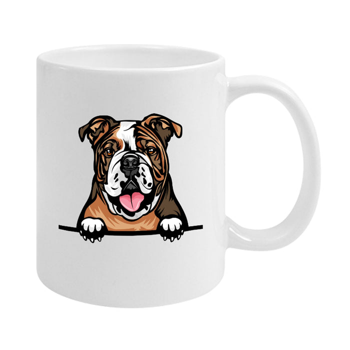 Englische Bulldogge 3 - farbige Hunderasse Tasse-Tierisch-tolle Geschenke-Tierisch-tolle-Geschenke
