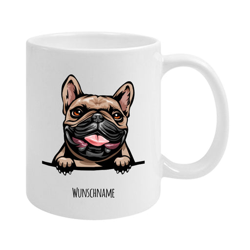 Französische Bulldogge 2 - farbige Hunderasse Tasse-Tierisch-tolle Geschenke-Tierisch-tolle-Geschenke