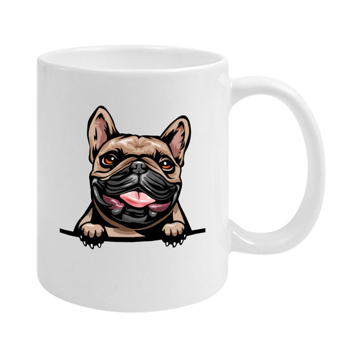 Französische Bulldogge 2 - farbige Hunderasse Tasse-Tierisch-tolle Geschenke-Tierisch-tolle-Geschenke