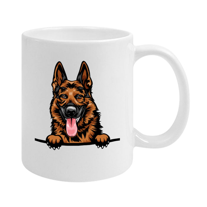 Schäferhund 2 - farbige Hunderasse Tasse-Tierisch-tolle Geschenke-Tierisch-tolle-Geschenke