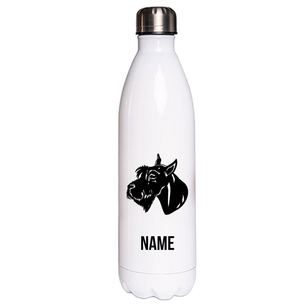 Riesenschnauzer - Edelstahl Thermosflasche 750 ml mit Namen-Tierisch-tolle Geschenke-Tierisch-tolle-Geschenke