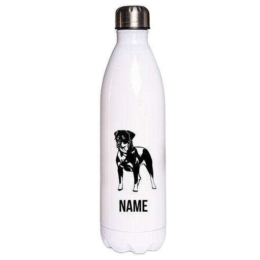 Rottweiler 2 - Edelstahl Thermosflasche 750 ml mit Namen-Tierisch-tolle Geschenke-Tierisch-tolle-Geschenke