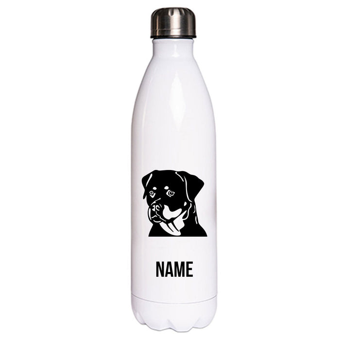 Rottweiler 1 - Edelstahl Thermosflasche 750 ml mit Namen-Tierisch-tolle Geschenke-Tierisch-tolle-Geschenke