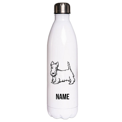 Scottish Terrier 4 - Edelstahl Thermosflasche 750 ml mit Namen-Tierisch-tolle Geschenke-Tierisch-tolle-Geschenke