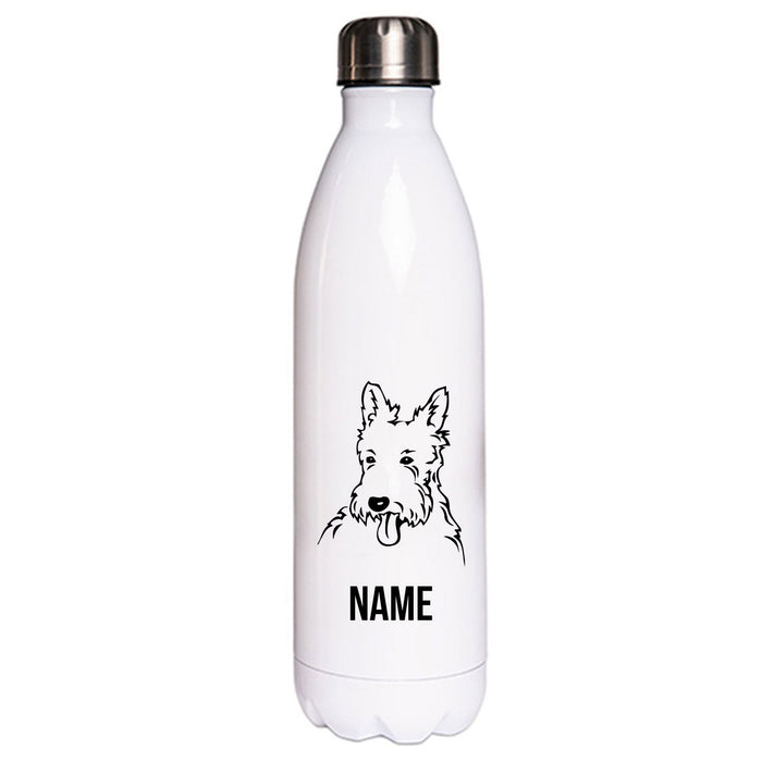 West Highland White Terrier - Edelstahl Thermosflasche 750 ml mit Namen-Tierisch-tolle Geschenke-Tierisch-tolle-Geschenke