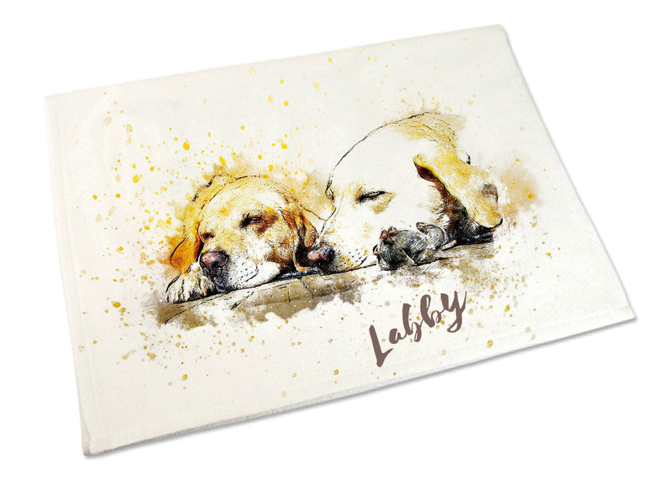 Handtuch: Labrador Retriever 50 x 100 cm-Tierisch tolle Geschenke-Tierisch-tolle-Geschenke