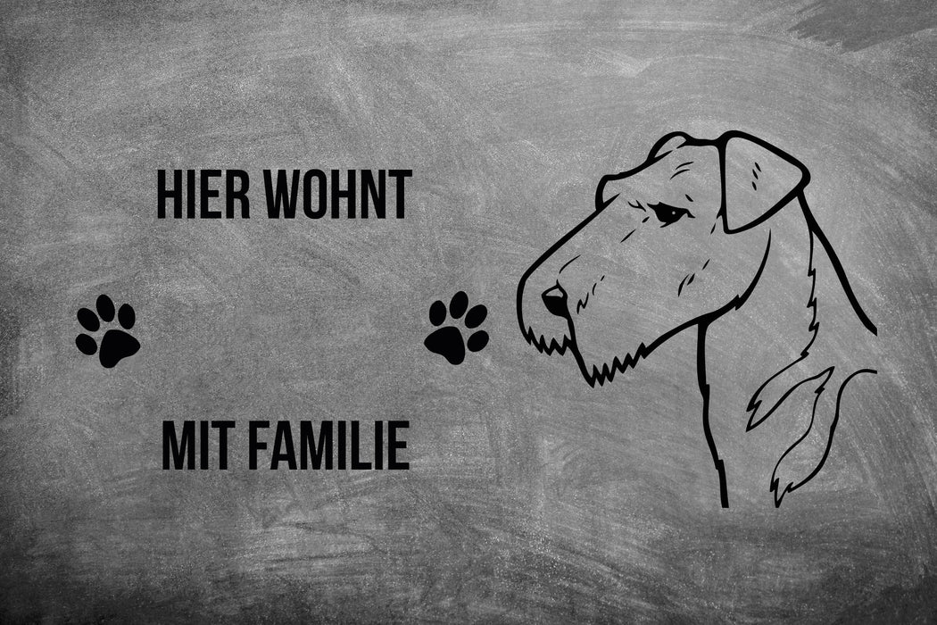 Airedale Terrier - Fußmatte - Schmutzfangmatte - 40 x 60 cm-Tierisch-tolle Geschenke-Tierisch-tolle-Geschenke