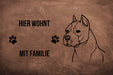 American Stafforshire Terrier - Fußmatte - Schmutzfangmatte - 40 x 60 cm-Tierisch-tolle Geschenke-Tierisch-tolle-Geschenke
