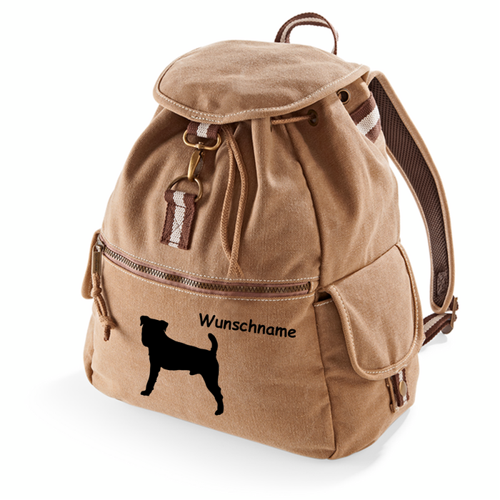 Canvas Rucksack Hunderasse: Jack Russell Terrier