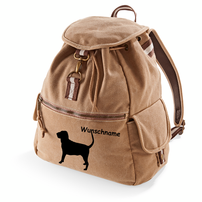 Canvas Rucksack Hunderasse: Bluthund - Bloodhound