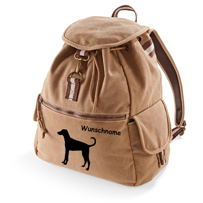 Canvas Rucksack Hunderasse: Dobermann 1