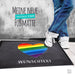 Fußmatte - Schmutzfangmatte - Regenbogen Herz - 40 x 60 cm-Tierisch-tolle Geschenke-Tierisch-tolle-Geschenke