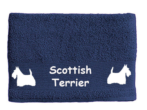Handtuch: Scottish Terrier 1-Tierisch-tolle Geschenke-Tierisch-tolle-Geschenke