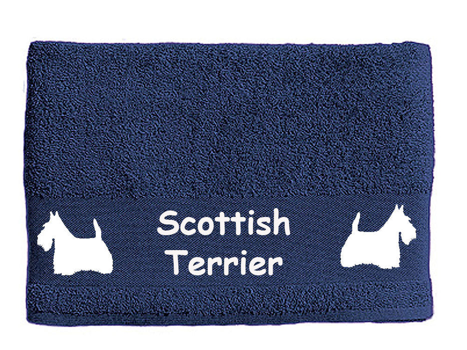 Handtuch: Scottish Terrier 1-Tierisch-tolle Geschenke-Tierisch-tolle-Geschenke