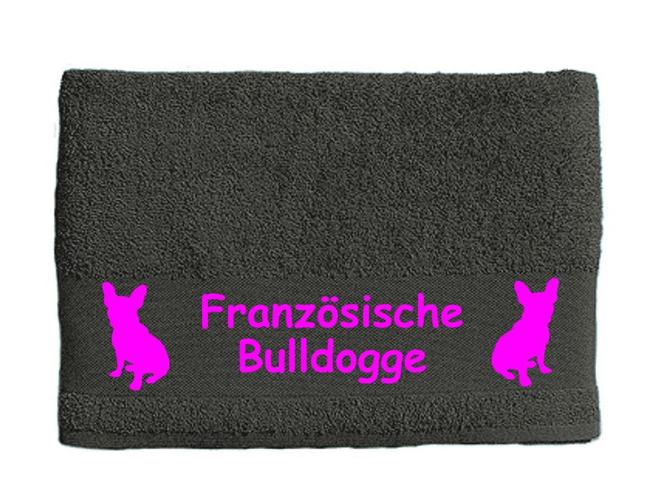 Handtuch: Französische Bulldogge 2-Tierisch-tolle Geschenke-Tierisch-tolle-Geschenke