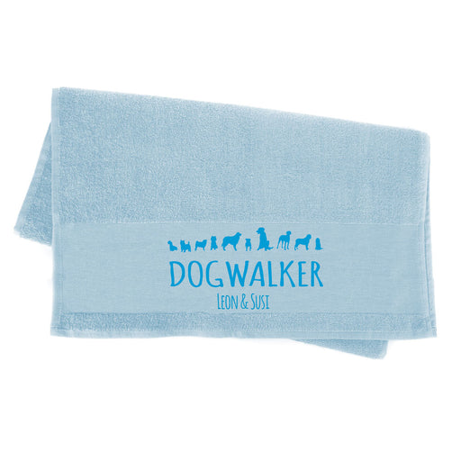 Premium Handtuch Hundespruch - Dogwalker Wunschname-Tierisch-tolle Geschenke-Tierisch-tolle-Geschenke