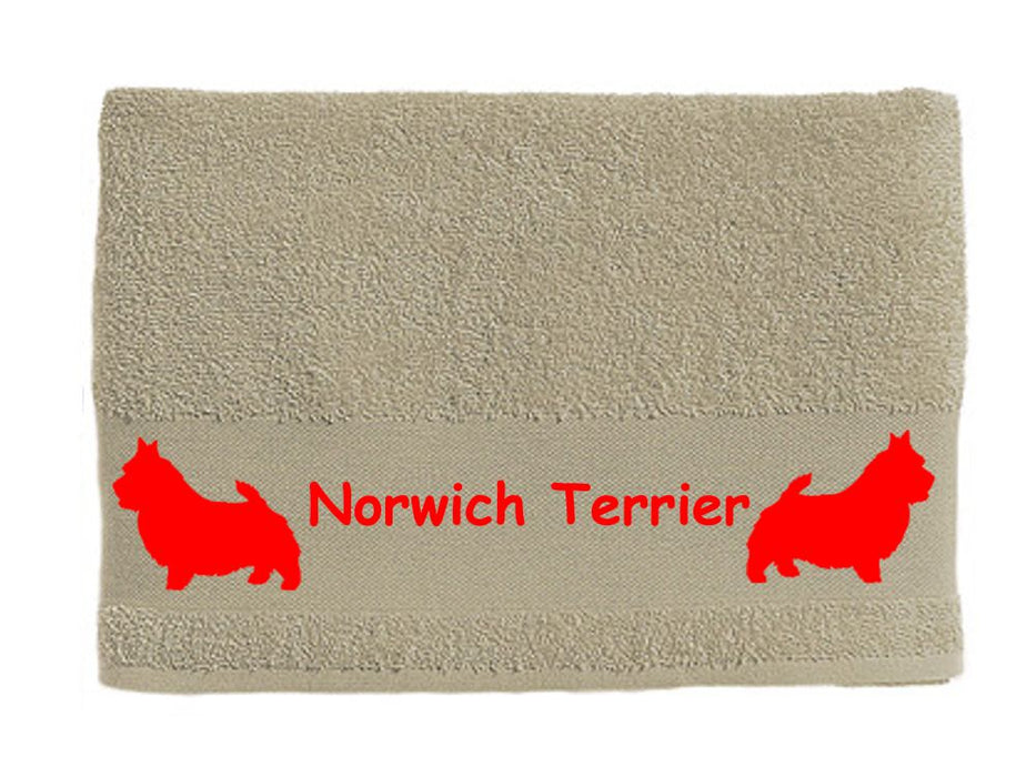 Handtuch: Norwich Terrier-Tierisch-tolle Geschenke-Tierisch-tolle-Geschenke