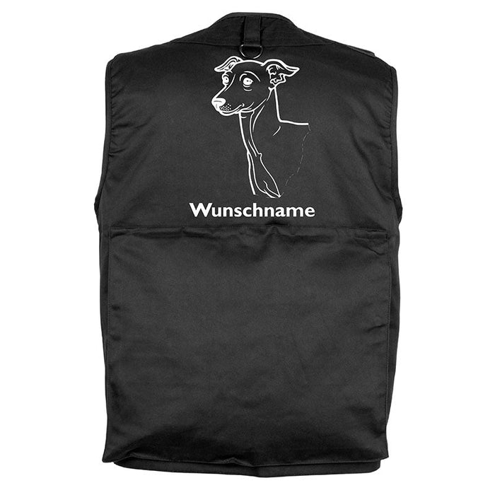 Italienisches Windspiel Greyhound - Hundesportweste mit Rückentasche MIL-TEC-Tierisch-tolle Geschenke-Tierisch-tolle-Geschenke