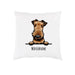 Airedale Terrier - farbiger Hunderasse Kissenbezug-Tierisch-tolle Geschenke-Tierisch-tolle-Geschenke