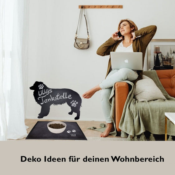 Belgischer Schäferhund Malinois Kopf - Kreidefolie zum Beschriften, selbstklebend-Tierisch - Tolle - Geschenke-Tierisch-tolle-Geschenke