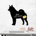 Norwegischer Elkhund - Kreidefolie zum Beschriften, selbstklebend-Tierisch - Tolle - Geschenke-Tierisch-tolle-Geschenke