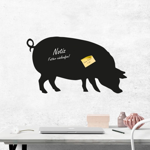 Schwein - Schweinchen 4 - Kreidefolie zum Beschriften, selbstklebend-Tierisch - Tolle - Geschenke-Tierisch-tolle-Geschenke