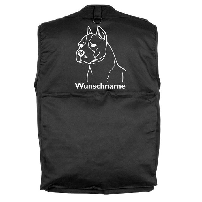American Staffordshire Terrier - Hundesportweste mit Rückentasche MIL-TEC-Tierisch-tolle Geschenke-Tierisch-tolle-Geschenke