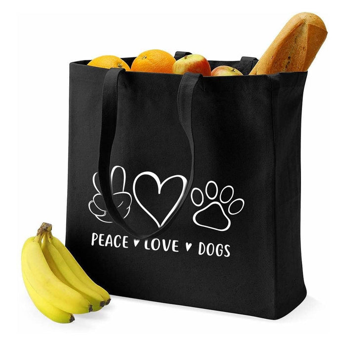 Canvas Classic Shopper - Peace Love Dogs