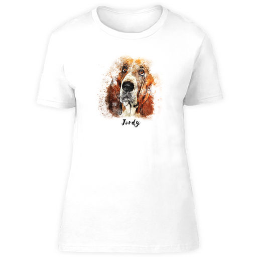 Hunderasse T-Shirt watercolour: Basset-Tierisch tolle Geschenke-Tierisch-tolle-Geschenke