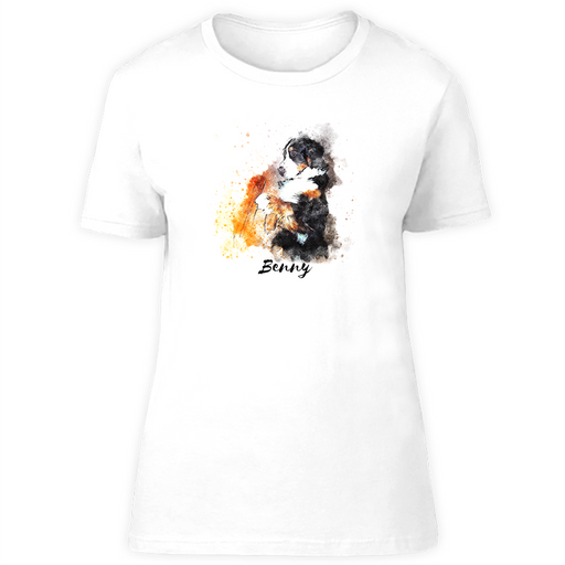 Hunderasse T-Shirt watercolour: Berner Sennenhund-Tierisch tolle Geschenke-Tierisch-tolle-Geschenke