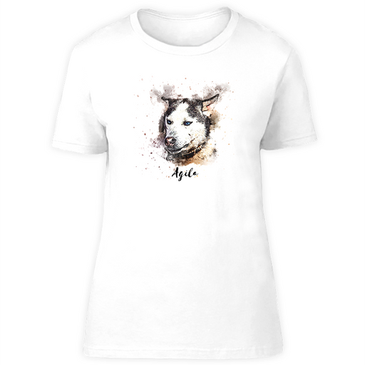 Hunderasse T-Shirt watercolour: Husky-Tierisch tolle Geschenke-Tierisch-tolle-Geschenke