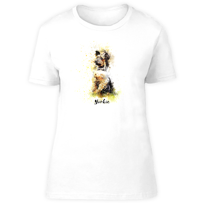 Hunderasse T-Shirt watercolour: Yorkshire Terrier-Tierisch tolle Geschenke-Tierisch-tolle-Geschenke