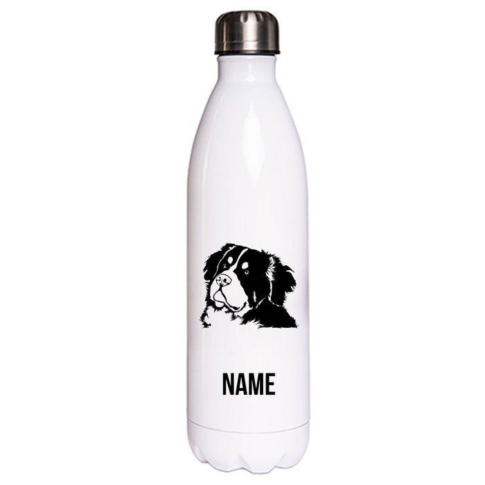 Berner Sennenhund - Edelstahl Thermosflasche 750 ml mit Namen-Tierisch-tolle Geschenke-Tierisch-tolle-Geschenke