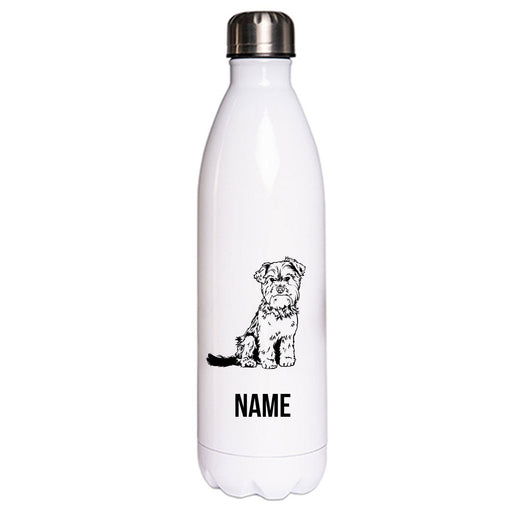 Yorkshire Terrier 2 - Edelstahl Thermosflasche 750 ml mit Namen-Tierisch-tolle Geschenke-Tierisch-tolle-Geschenke