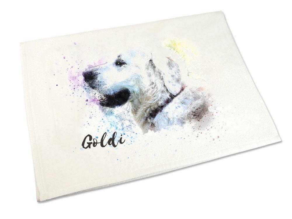 Handtuch: Golden Retriever 2 50 x 100 cm-Tierisch tolle Geschenke-Tierisch-tolle-Geschenke