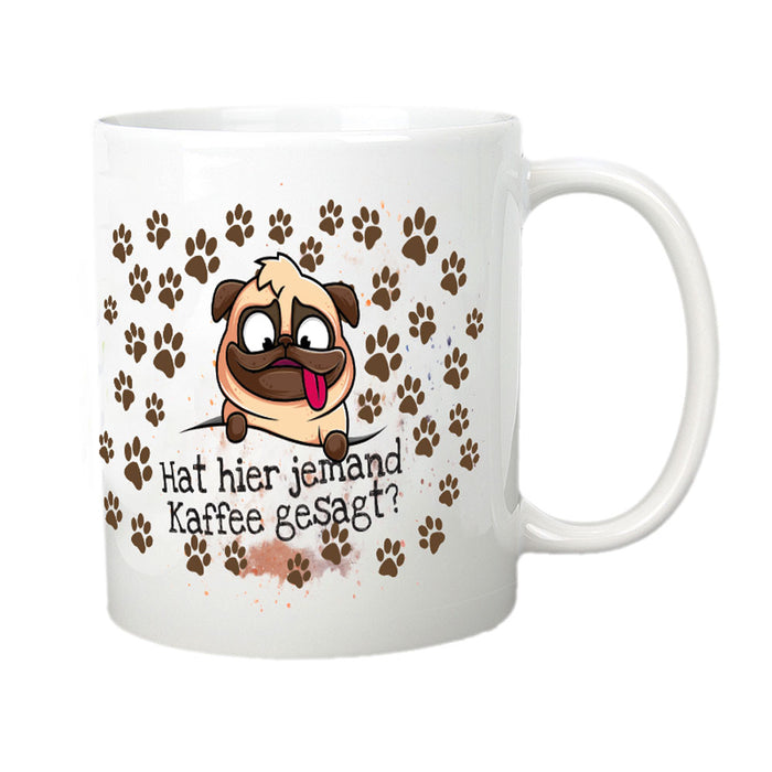 Hundetasse Pfotenliebe - Hat hier jemand Kaffee gesagt?-Tierisch-tolle Geschenke-Tierisch-tolle-Geschenke