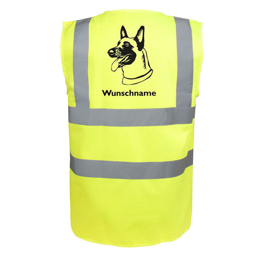 Belgischer Schäferhund 2 - Hundesport Warnweste Sicherheitsweste mit Hundemotiv-Tierisch-tolle Geschenke-Tierisch-tolle-Geschenke