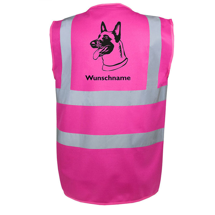 Belgischer Schäferhund 2 - Hundesport Warnweste Sicherheitsweste mit Hundemotiv-Tierisch-tolle Geschenke-Tierisch-tolle-Geschenke